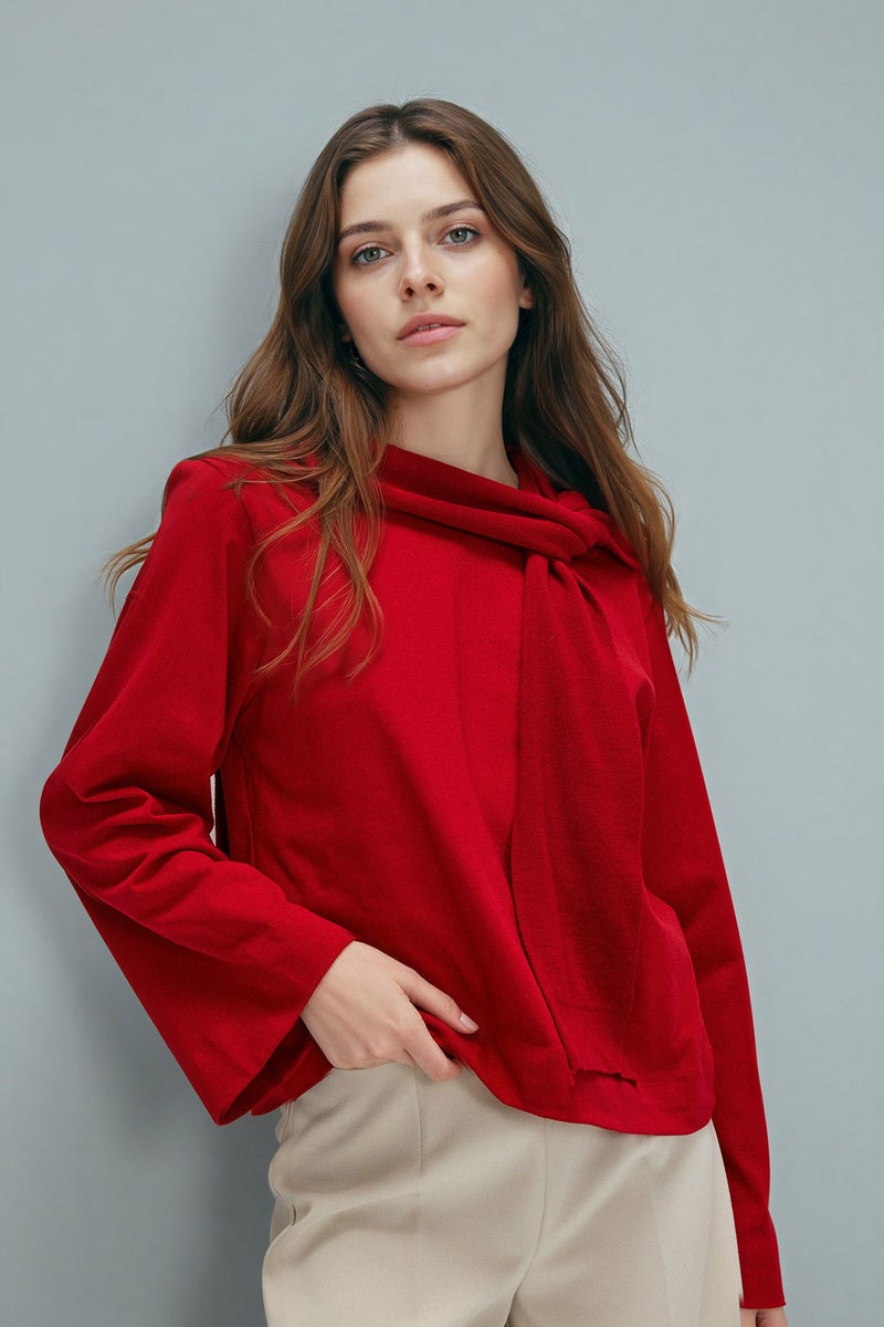 DeFacto Red Woman Regular Fit T-Shirt Cotton T-shirt Casual - Image 1